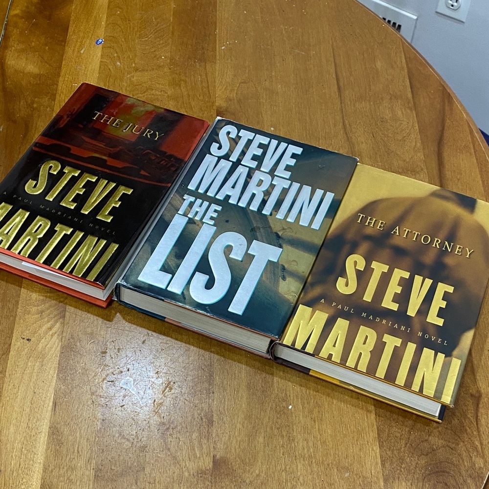 Set of 3, Steve Martini, hardcovers books.